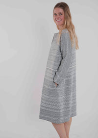 SEQUIN & JACQUARD COAT