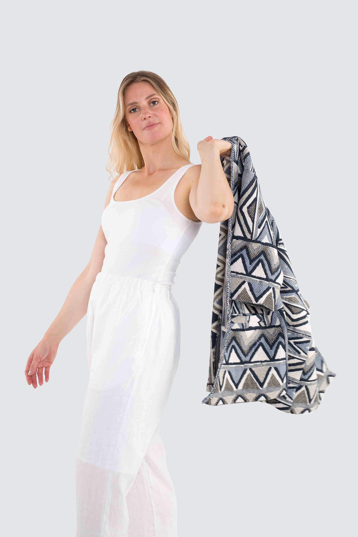 Geometric Jacquard Jacket