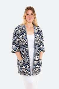 Geometric Jacquard Jacket