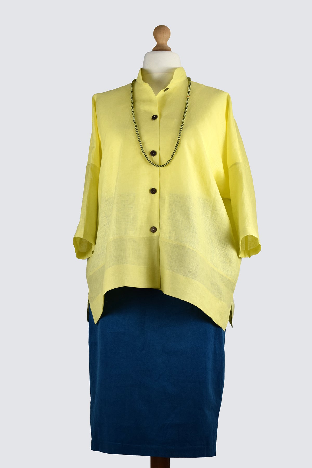 Panelled Linen Shirt