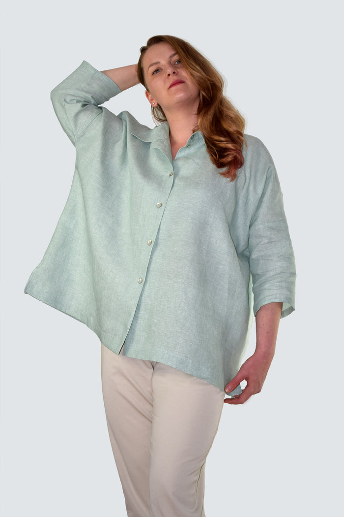 Light Green Linen Shirt