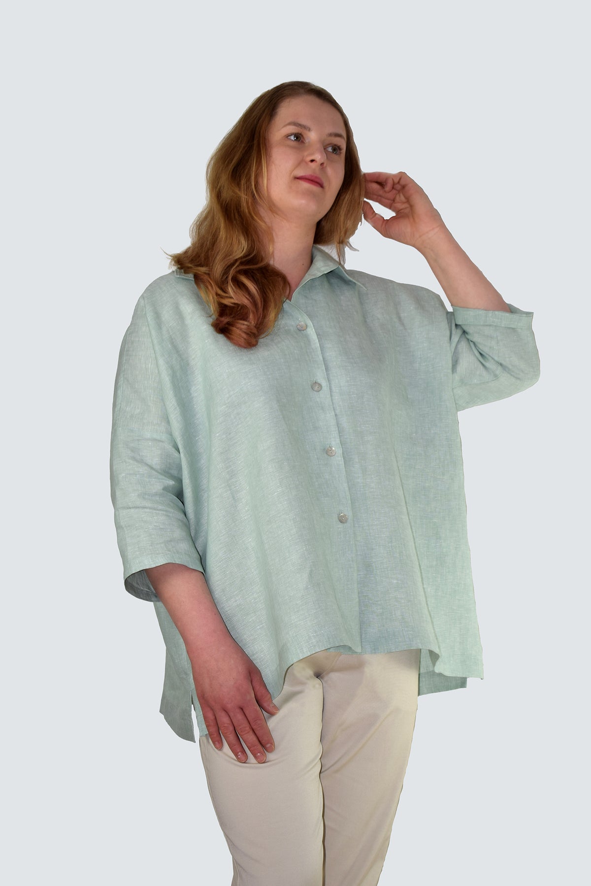 Light Green Linen Shirt