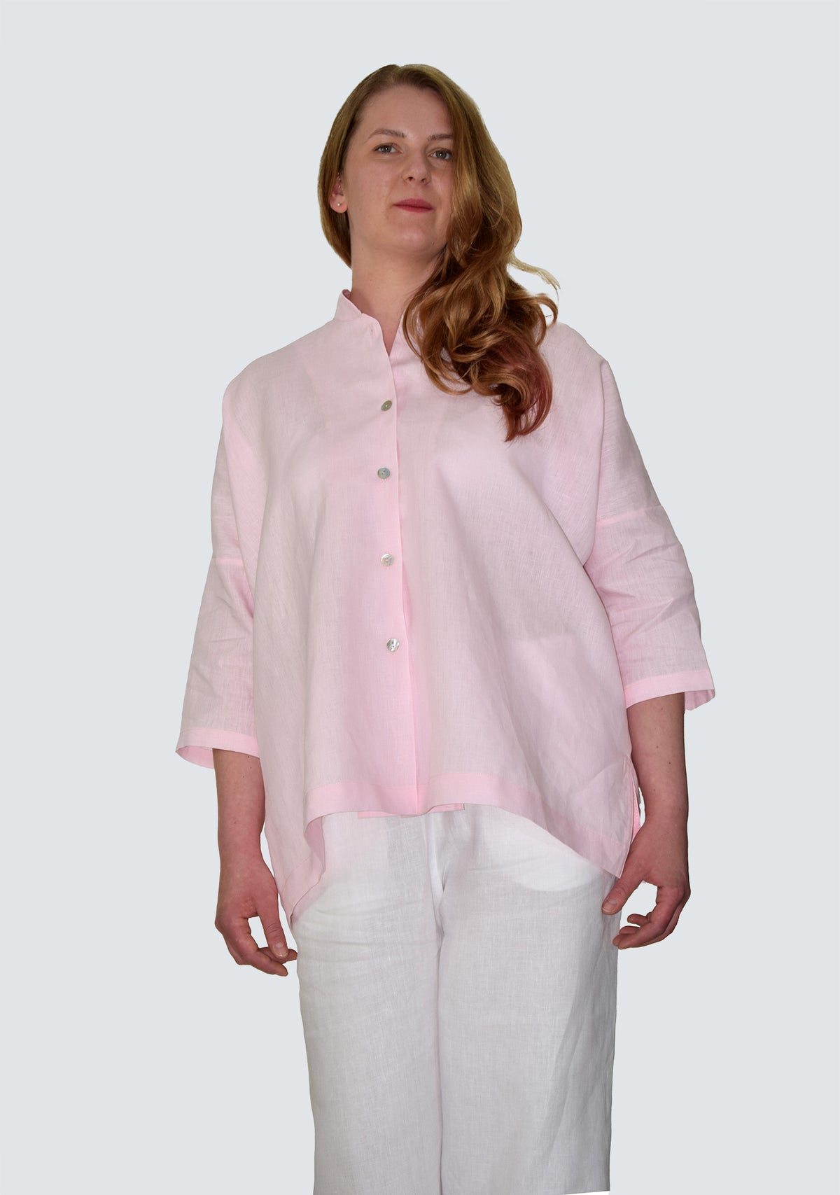 Pink Linen Shirt