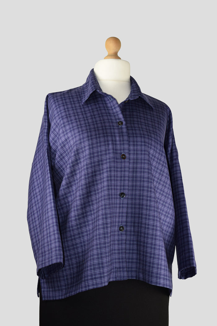 Long sleeve wool shirt