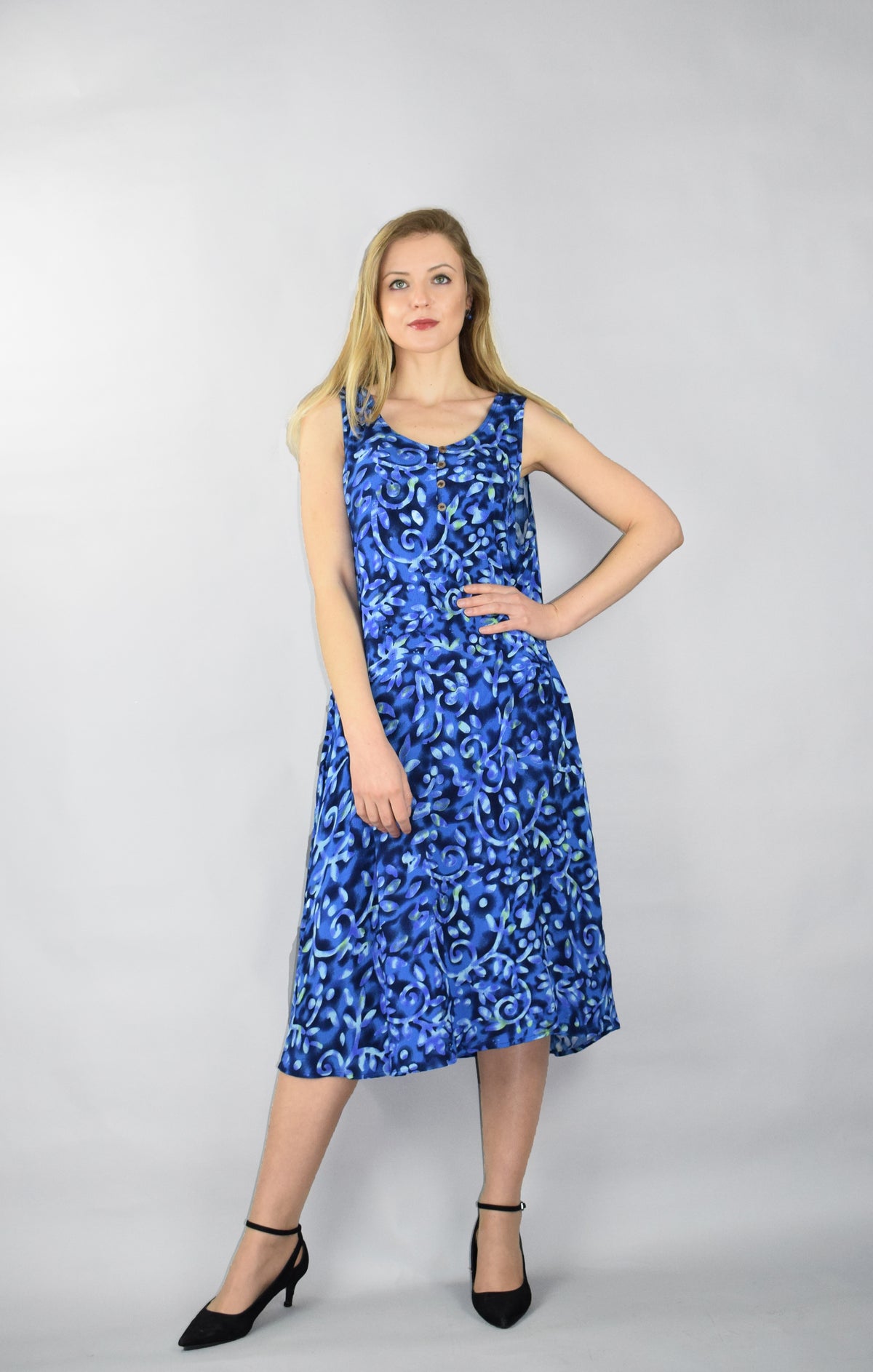 Sleeveless  printed summer dress