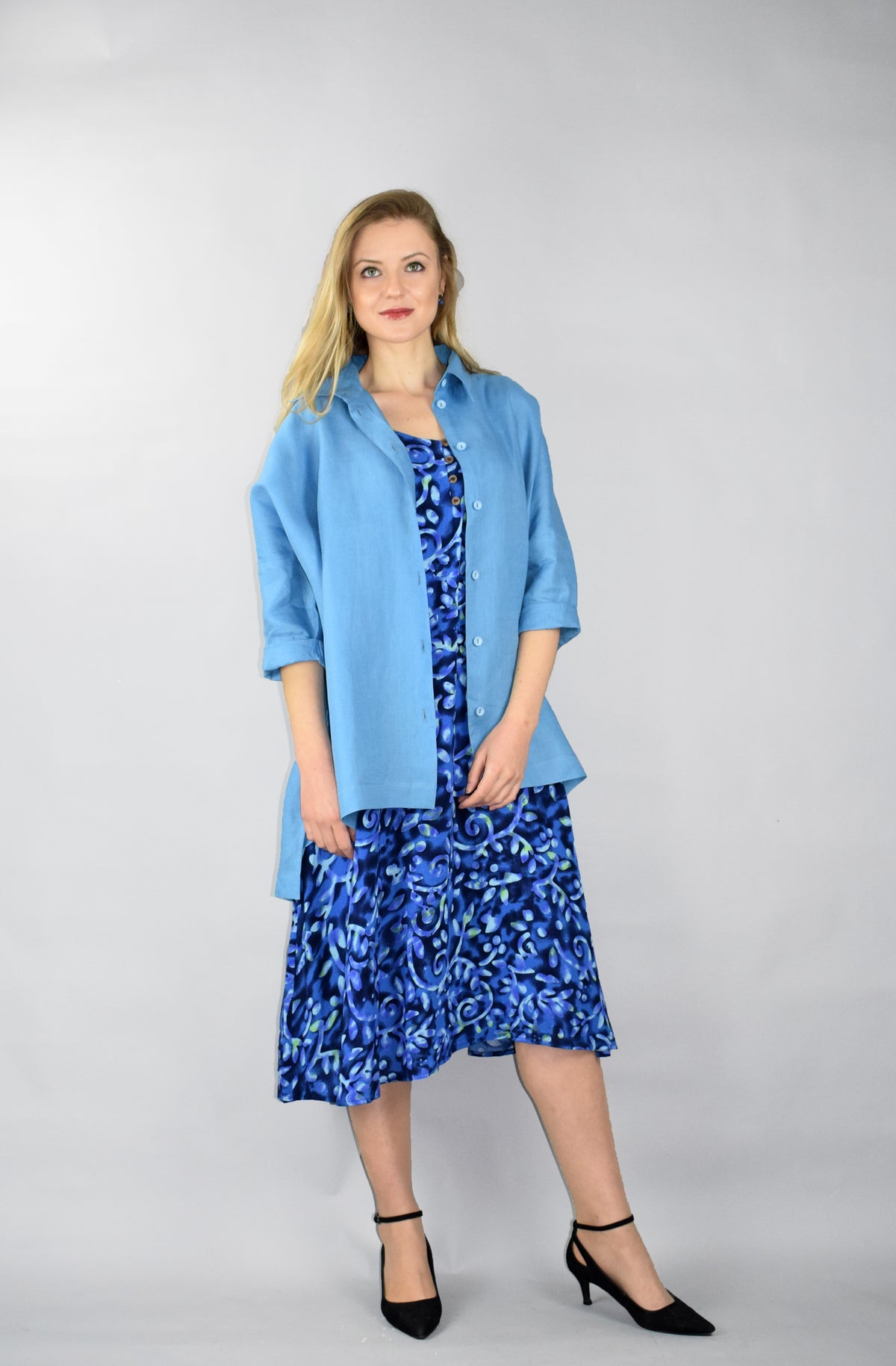 Sleeveless  printed summer dress