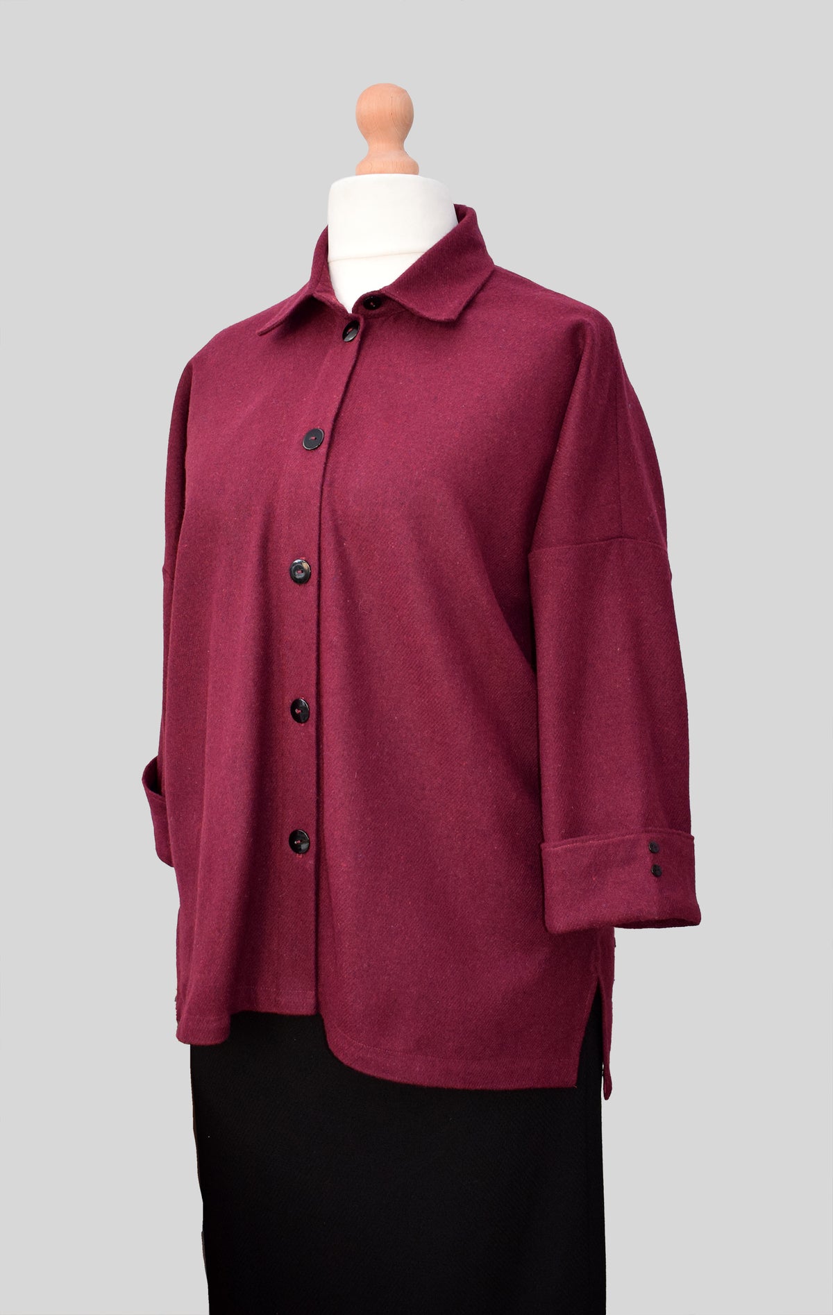 Red Wine Wool Shirt