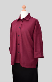 Red Wine Wool Shirt