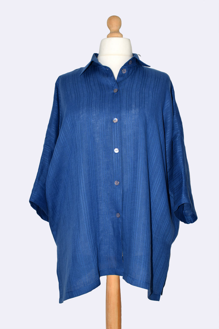 Royal Blue Linen shirt