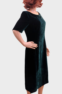 Emerald Velvet Dress