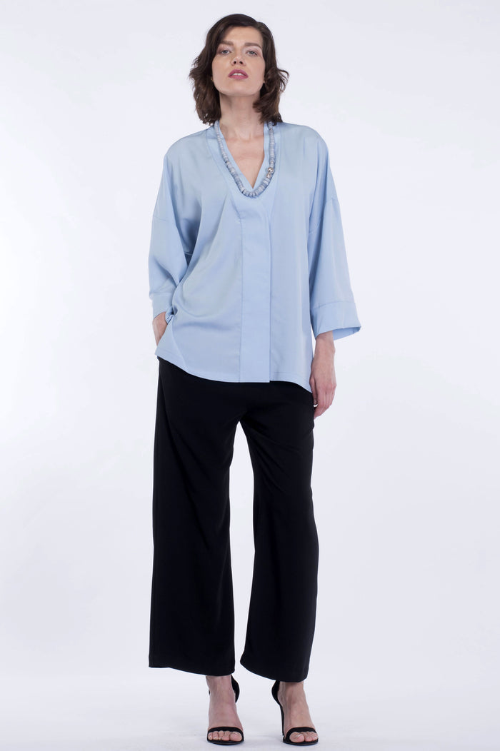 Sky Blue Kimono Shirt