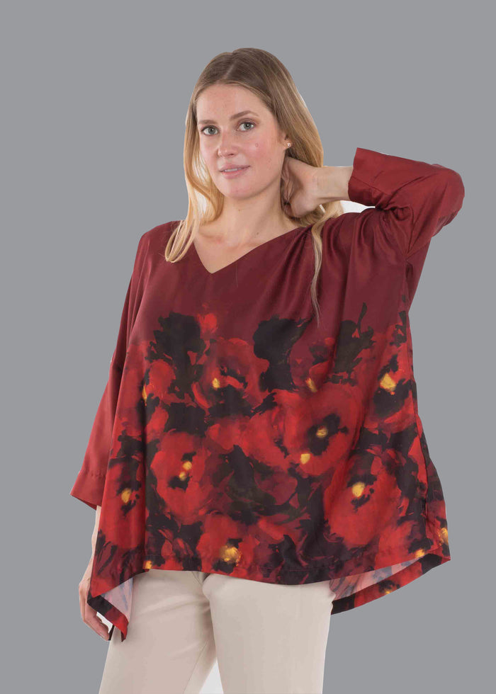 Summer Floral T Shape Top