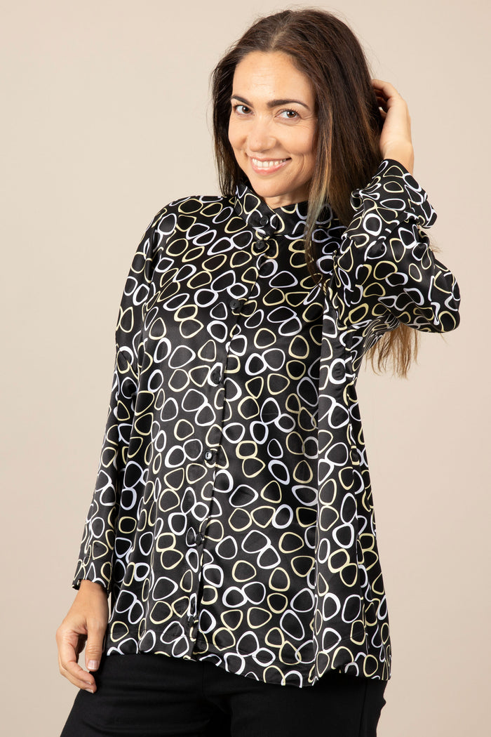 Golden Printed Rings Shirt