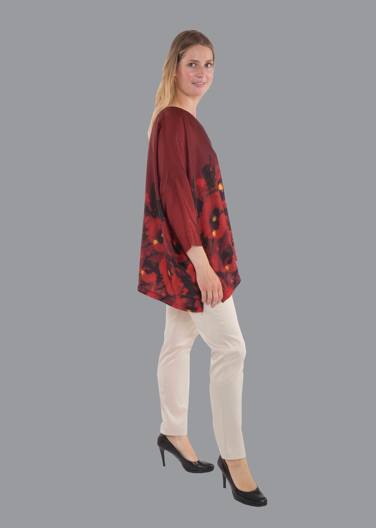 Summer Floral T Shape Top