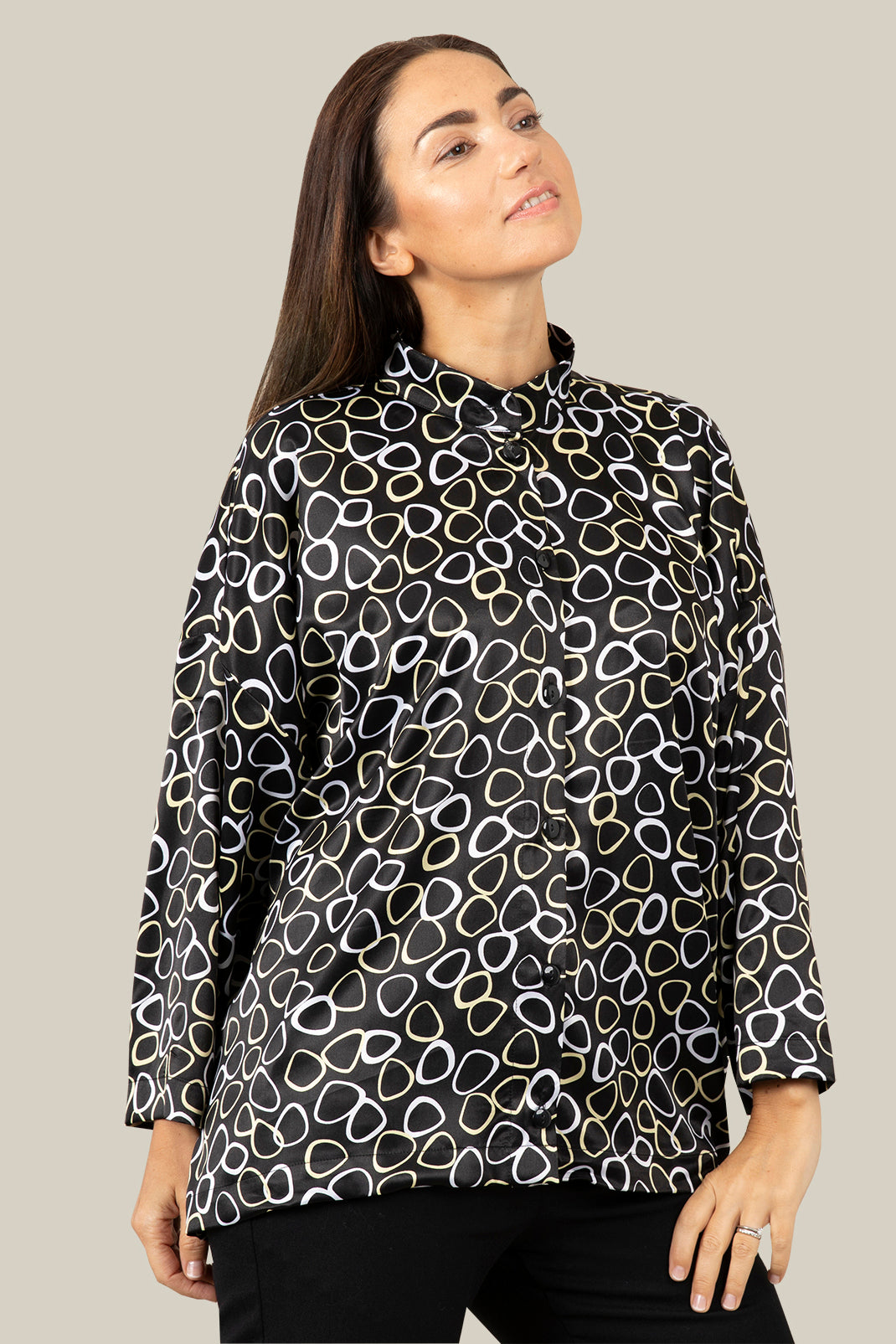 Golden Printed Rings Shirt