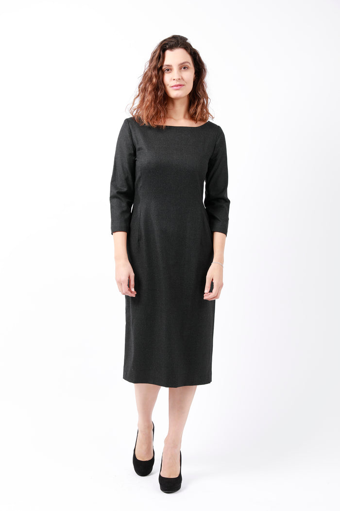 Wool Charcoal Dress