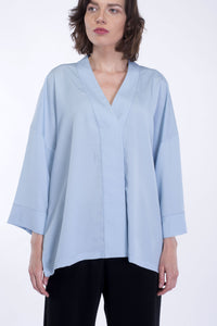 Sky Blue Kimono Shirt