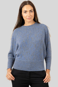 Fine Alpaca Sweater Blue