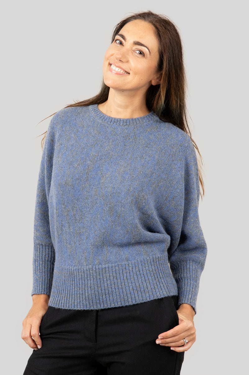 Fine Alpaca Sweater Blue